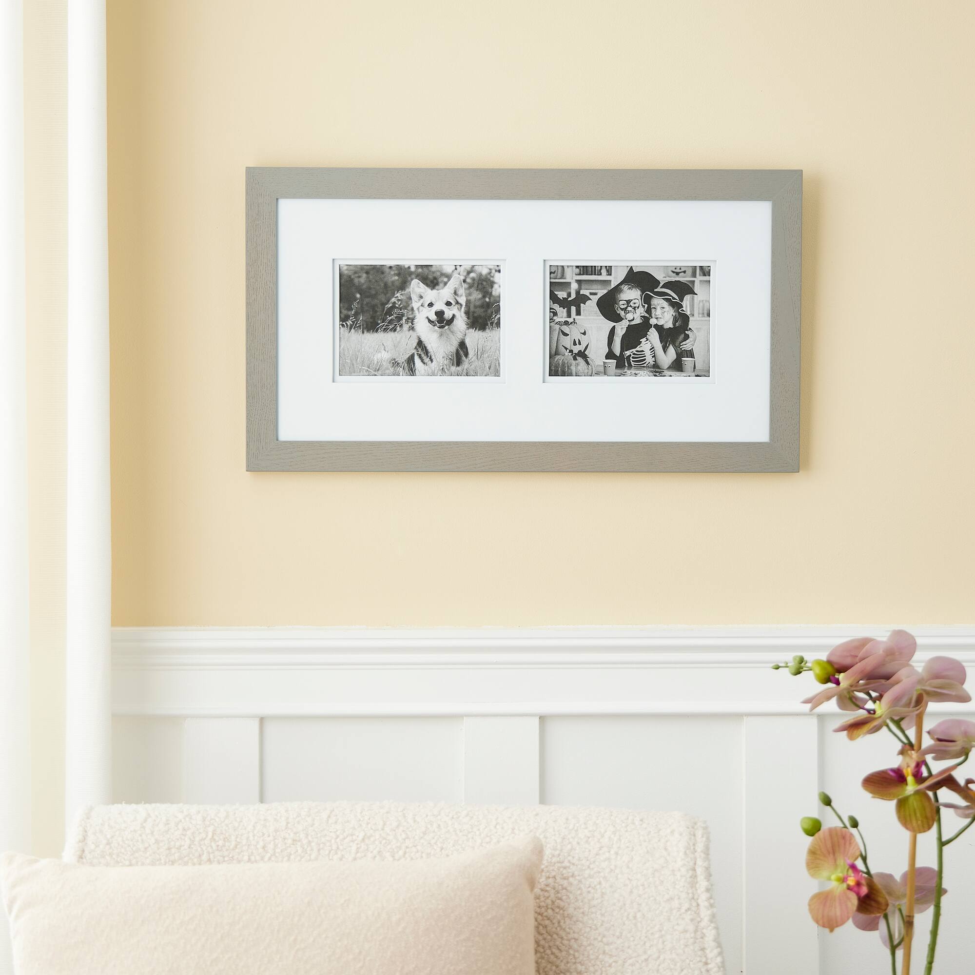 8 Pack: 2 Opening Gray 5" x 7" Collage Frame with Double Mat, Gallery by Studio Décor®
